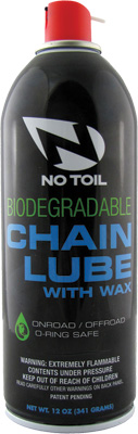 No Toil NT401; Biodegradable Chain Lube W / Wax 12Oz