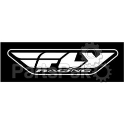 Fly Racing 15 Inch FLY RACING TDC W; Die Cut Sticker 15-inch (White)