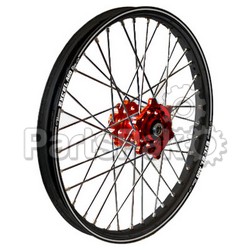 Talon 56-3001RB; Front Wheel Set 1.40X17 Red Hub Black Rim