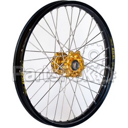 Talon 56-3104GB; Front Wheel Set 1.60X21 Gold Hub Black Rim