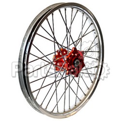 Talon 56-3153RS; Rear Wheel Set 2.15X18 Red Hub Silver Rim