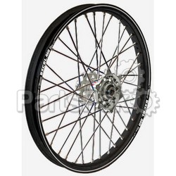 Talon 56-3155SB; Rear Wheel Set 2.15X18 Silver Hub Black Rim