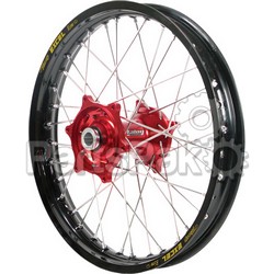 Talon 56-3156RB; Rear Wheel Set 2.15X19 Red Hub Black Rim