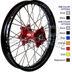 Talon 56-4004DB; Rear Wheel Set 2.15X18 Blue Hub Black Rim