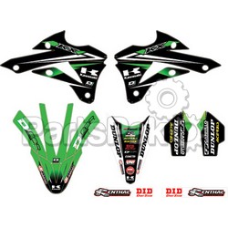 D'Cor Visuals 10-20-514; 2014 Monster Energy Fits Kawasaki Team Green Graphics / Trim Kit; 2-WPS-862-2107