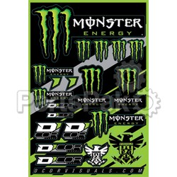 D'Cor Visuals 40-90-102; Decal Sheet Monster Energy; 2-WPS-862-90102