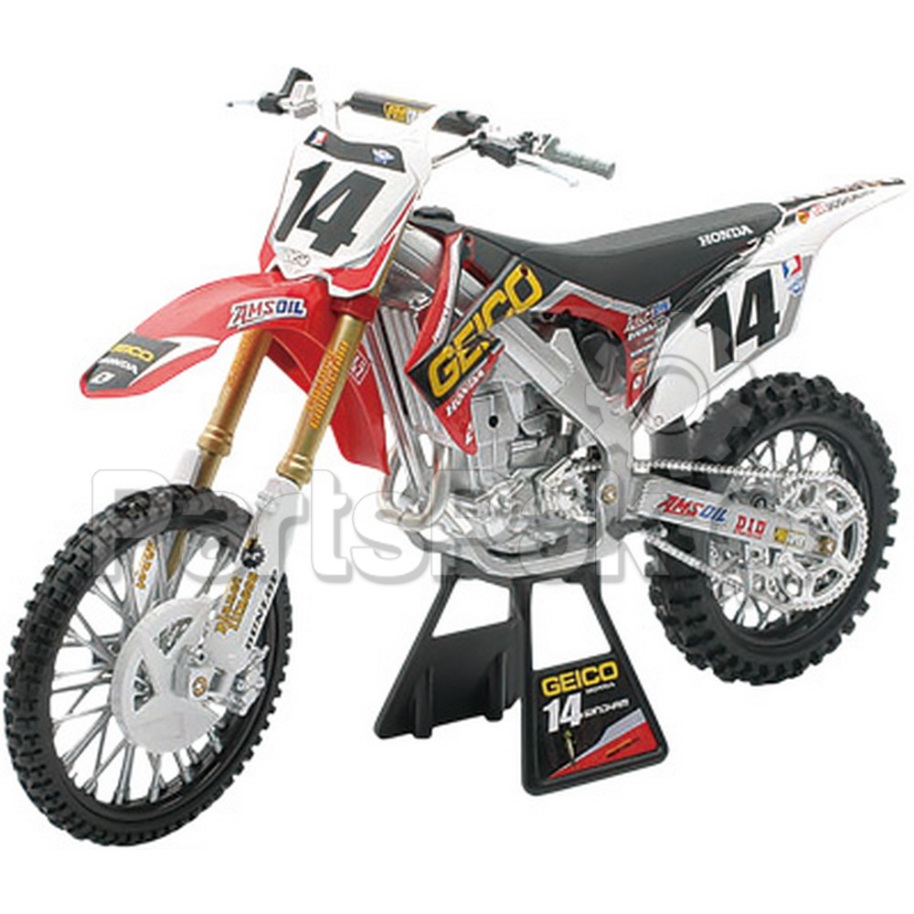 New-Ray 49423; Replica 1:6 Race Bike 12 Fits Honda Crf450 Red(Windham)