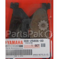 Yamaha 3D8-25806-00-00 Brake Pad Kit 2; 3D8258060000