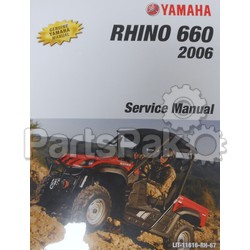 Yamaha LIT-11616-RH-67 Yxr66Av Rhino 660 4Wd Models Service Manual; LIT11616RH67