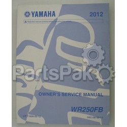 Yamaha LIT-11626-25-12 Wr250F 2012 Owners Service Manual; LIT116262512