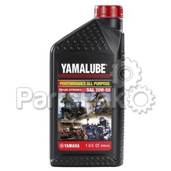 Yamaha LUB-20W50-AP-12 Yamalube 20W50 All Performance Oil Quart; LUB20W50AP12