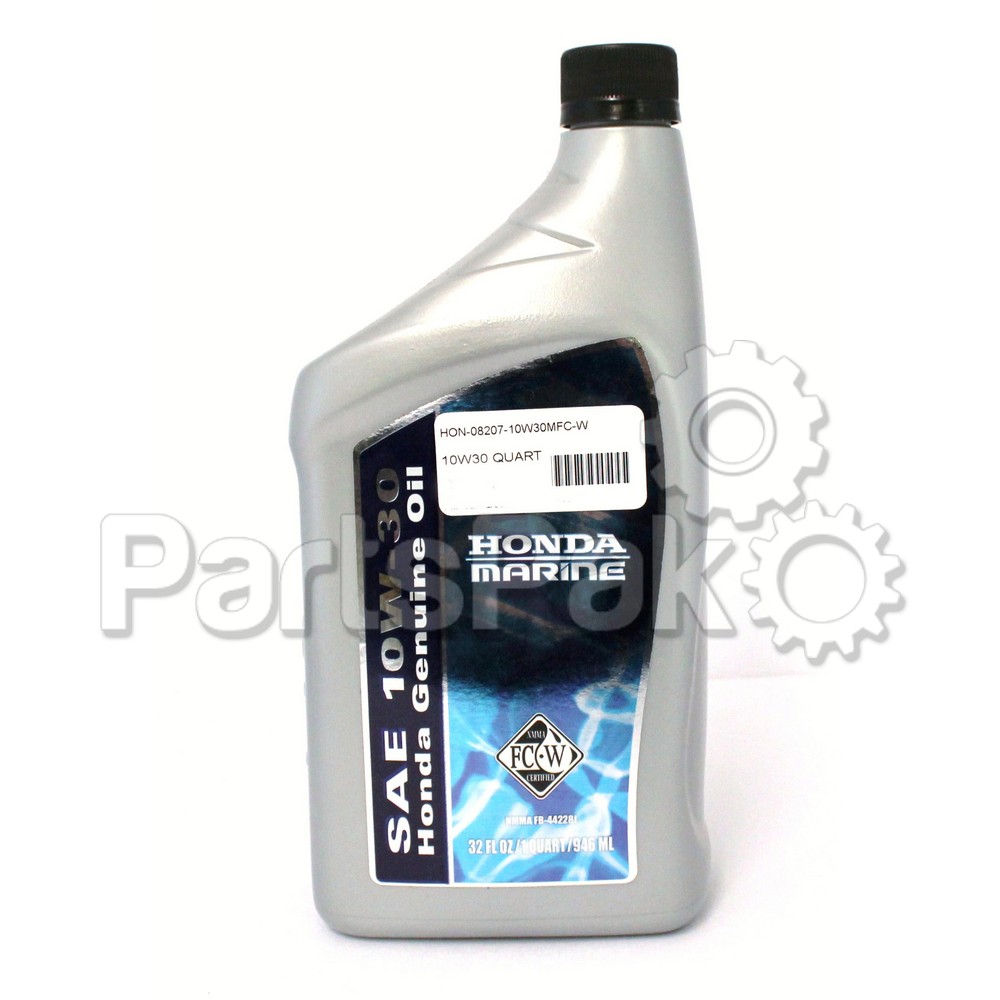 Honda 08207-10W30MFC-W Oil 10W30 quart (CASE); New # 08207-10W30MSJ