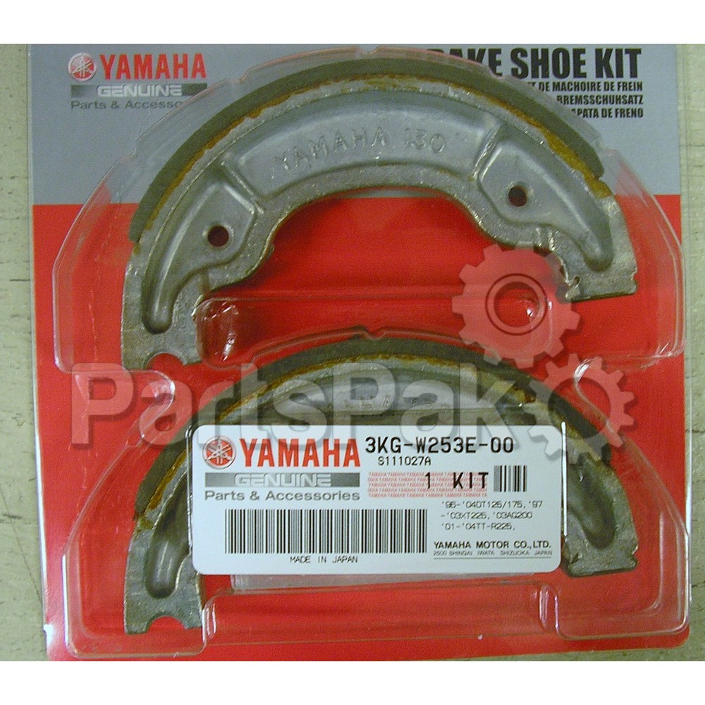 Yamaha 25G-W2536-00-00 Brake Shoe Kit; New # 3KG-W253E-00-00
