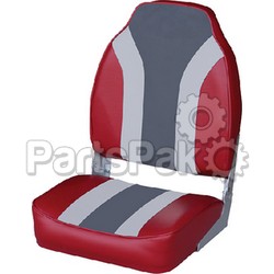 Wise Seats 8WD1062LS933; Classic High Back Red/Gray/Charcoal