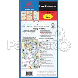 Maptech WPC04903; Waterproof Chart 49 Lake Champlain