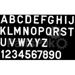 Bernard Engraving PS30WX; Letter White 3 inch Stick On Inxi; LNS-22-PS30WX