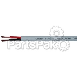 Cobra Wire & Cable B7G14B21100FT; 14/2 Gray Bare Copper Sae 100 ft; LNS-446-B7G14B21100FT