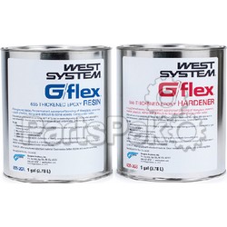 West System 655-2G; G/Flex Adhesive 2/1 Gallon; LNS-655-6552G