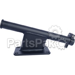 Panther KPS25B; 2.5 Inch Transom Mount Bracket Black Powder Coat for King Pin Shallow Water Anchor System