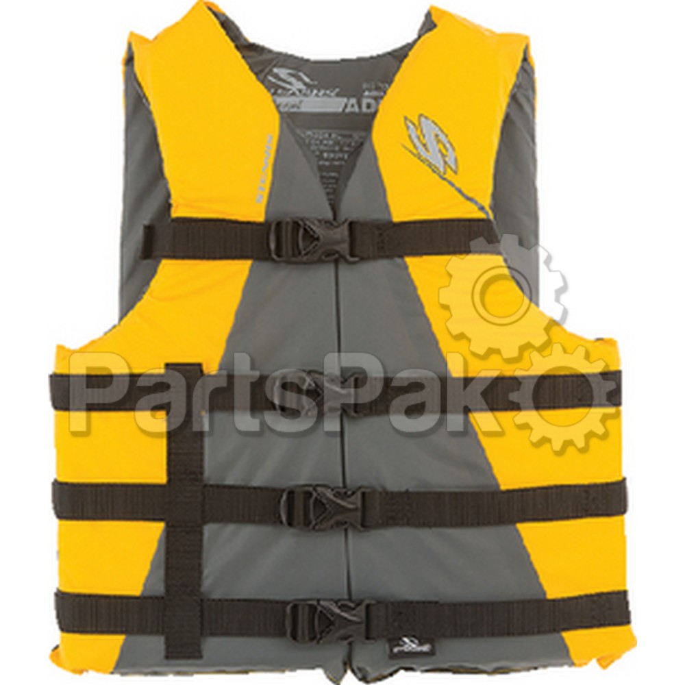 Stearns 3000001713; PFD Life Jacket, Classic Boat Yellow Oversized