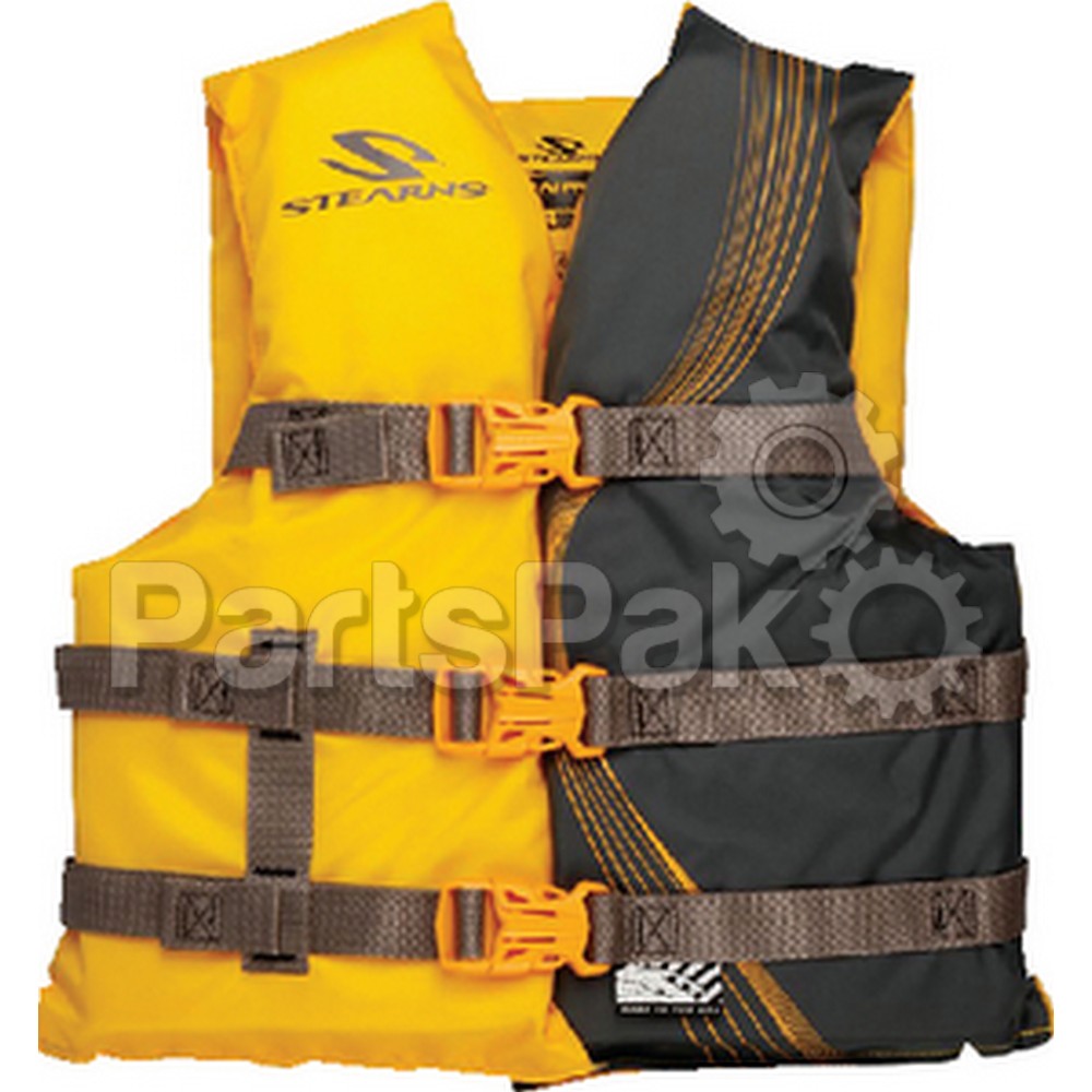 Stearns 3000002200; PFD Life Jacket Youth Opp Gold