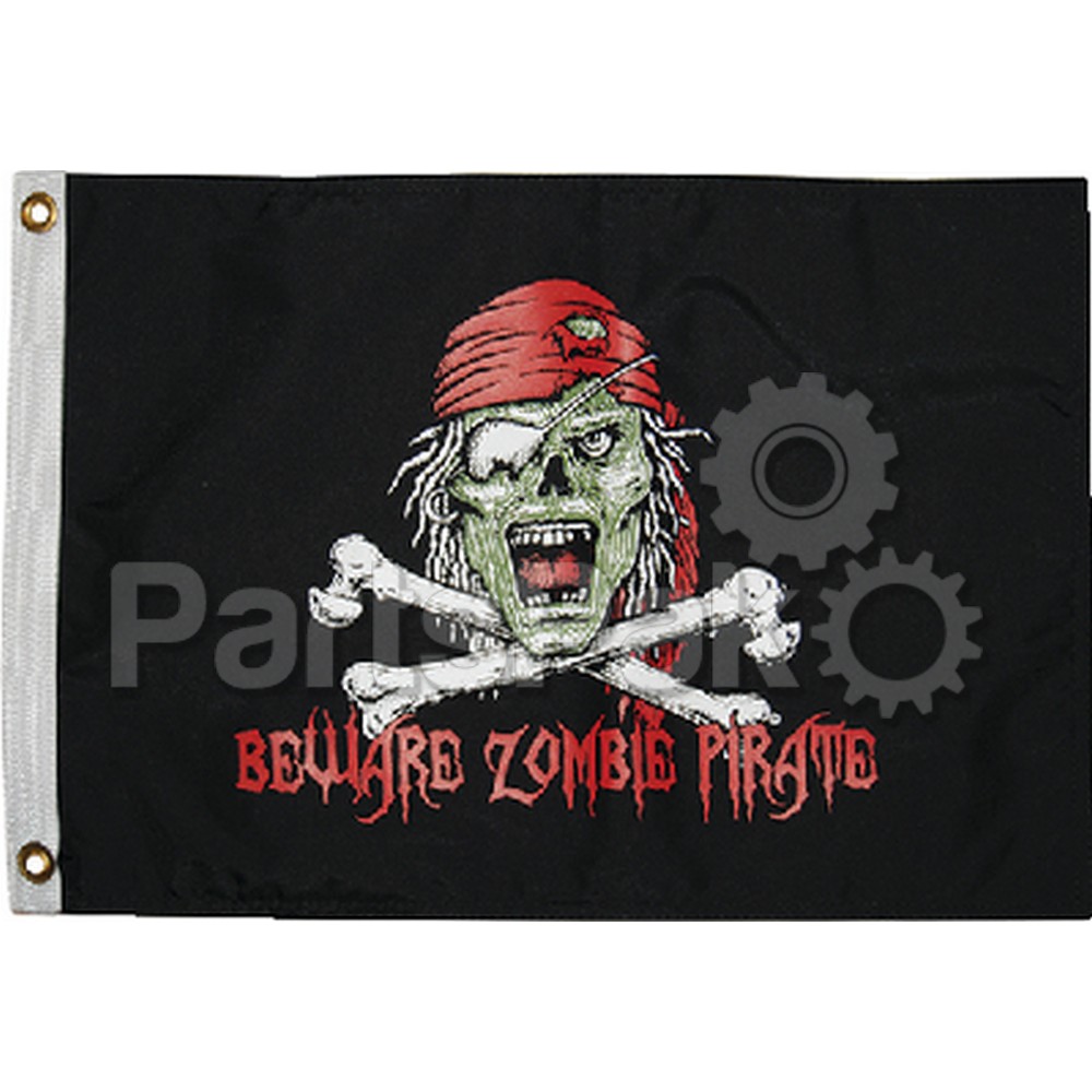 Taylor Made 1610; Flag 12 inch x 18 inch Pirate Zombie