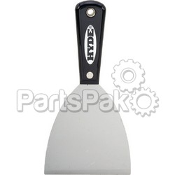 Hyde Tools 02600; 4 inch Stiff Black & Silver Scraper; LNS-292-02600