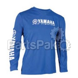 Yamaha CRP-14SLS-BL-SM Tee Shirt T-Shirt, Pro Fishing Long Sleve Moisture Wick Small; CRP14SLSBLSM