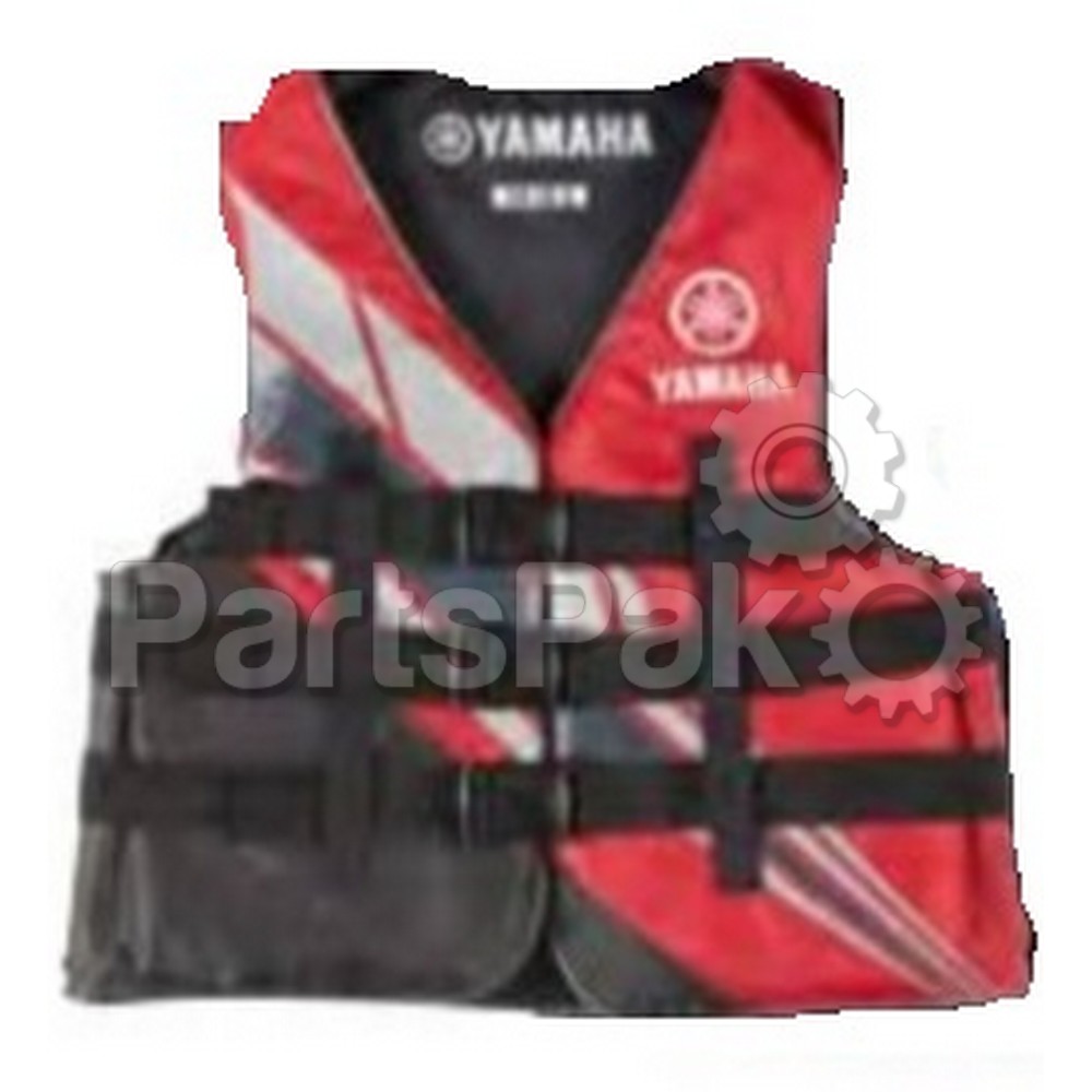 Yamaha MAR-18V3B-RD-SM Lifevest Life Jacket Yamaha Nylon Red Small; MAR18V3BRDSM