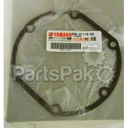 Yamaha 63M-41114-00-00 Gasket, Exhaust Cover; 63M411140000