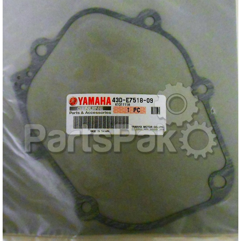 Yamaha 43D-E7518-09-00 Gasket, Middle Gear Case; 43DE75180900