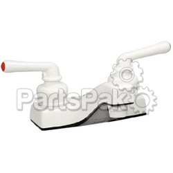 Valterra PF212204; 4 Inch white Lavatory Faucet W/ Hi Arc