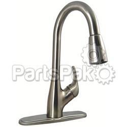 Valterra PF231461; Hybrid 1 Handle Pull Down Kitchen Brushed Nickel Faucet; LNS-800-PF231461