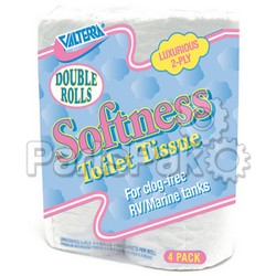 Valterra Q23638; RV Softness Double Rolls 2-Ply 4-Pack Bathroom Toilet Paper Tissue