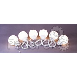 Polymer Products 160100379; White Fixture/ White 6 Inch Globes