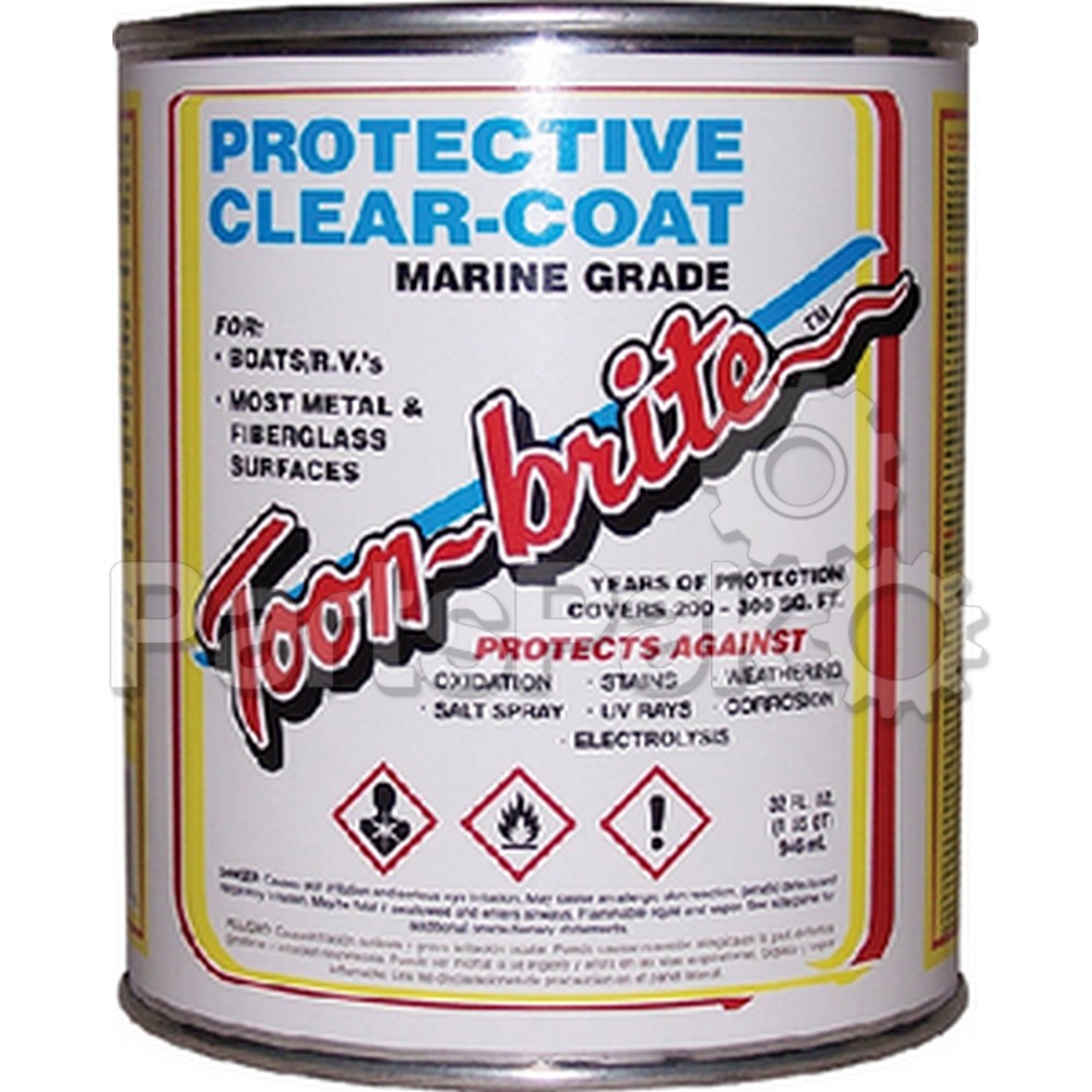 Toon Brite P100QT; Aluminum Protect Clearcoat Quart
