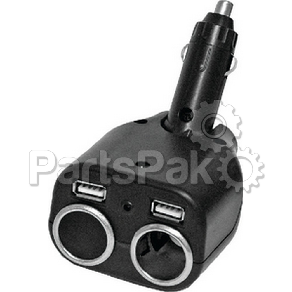 Prime Products 085048; Outlet-Dual 12V W-Dual Usb
