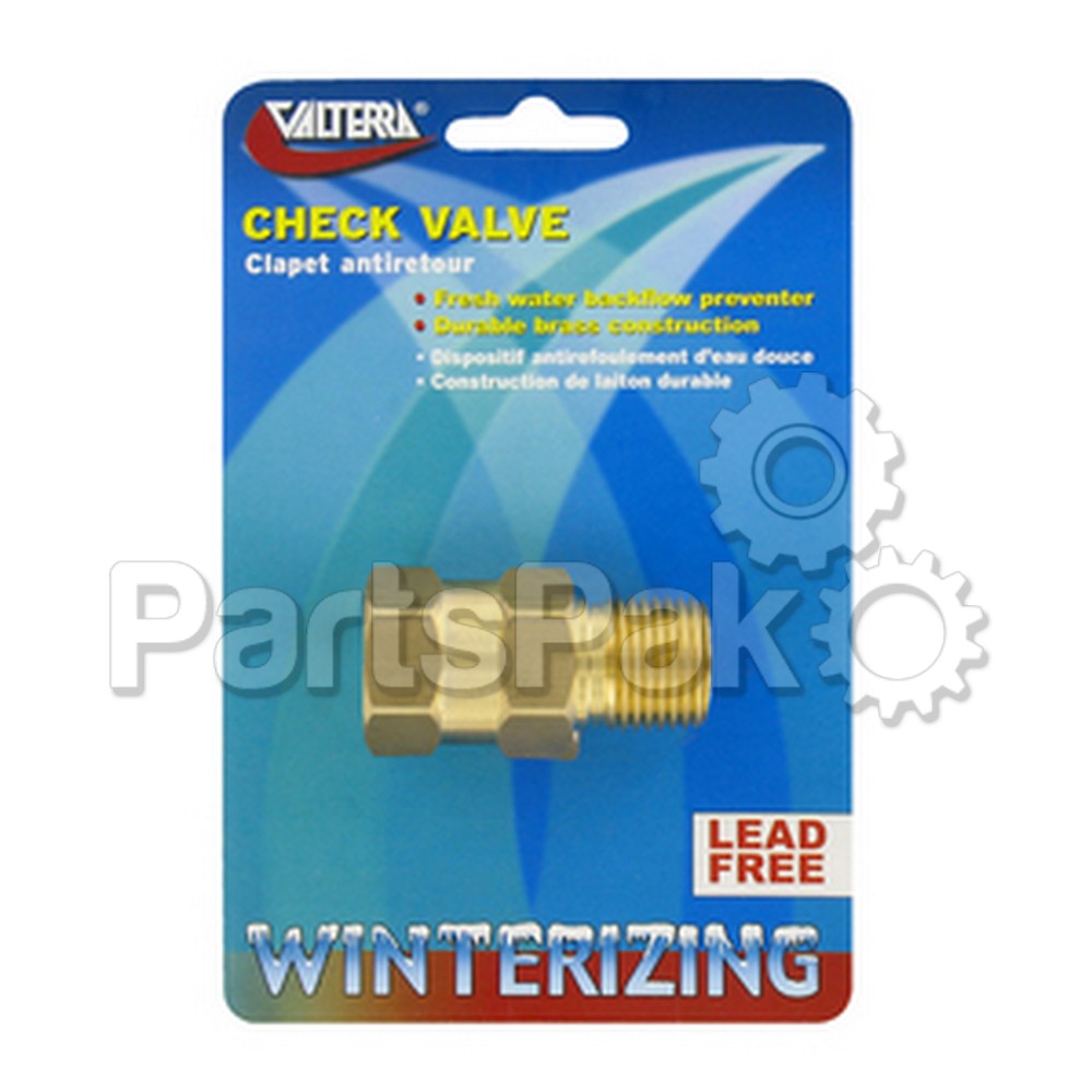 Valterra P23402LFVP; Check Valve 1/2 Inch Brass Mpt/ Fp