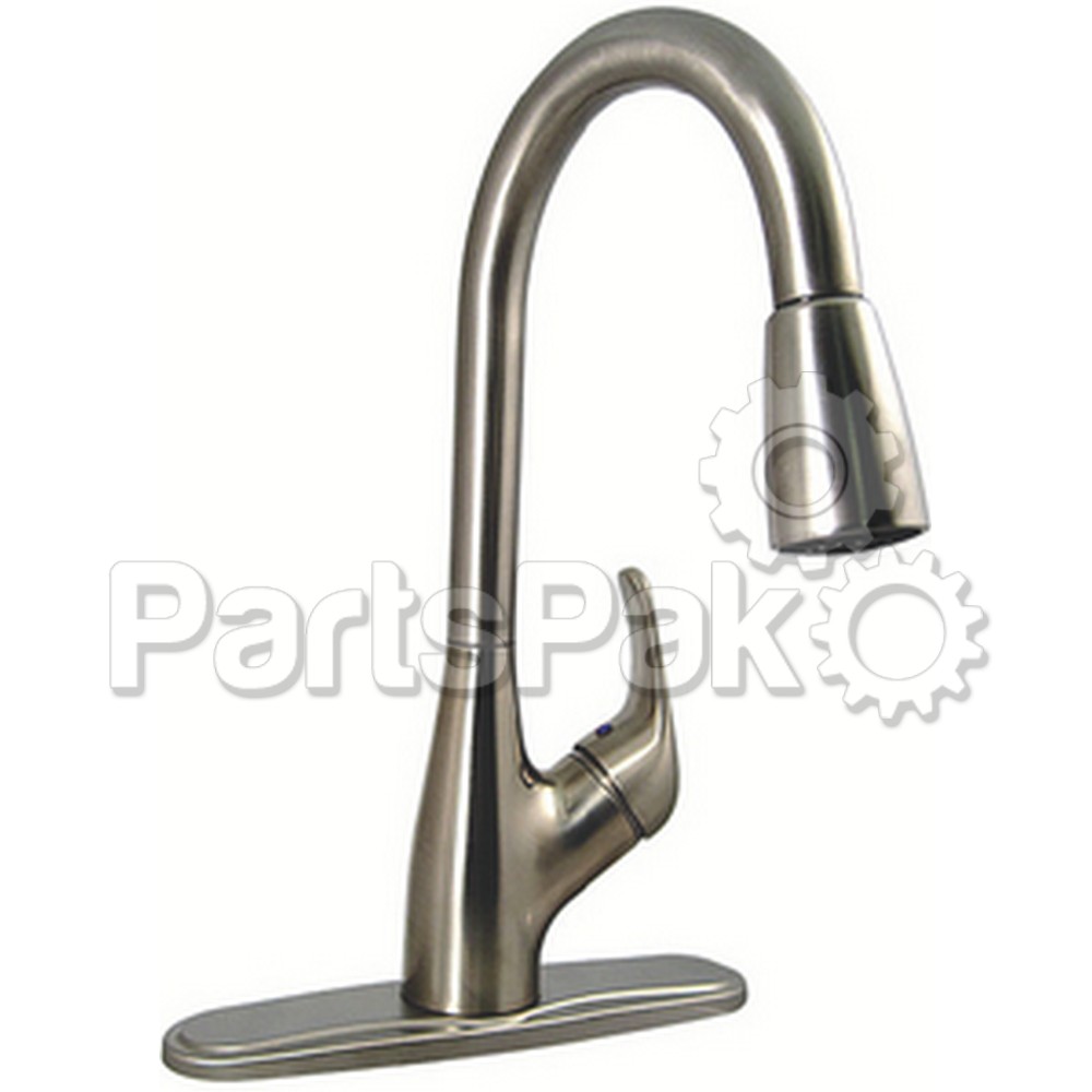 Valterra PF231461; Hybrid 1 Handle Pull Down Kitchen Brushed Nickel Faucet