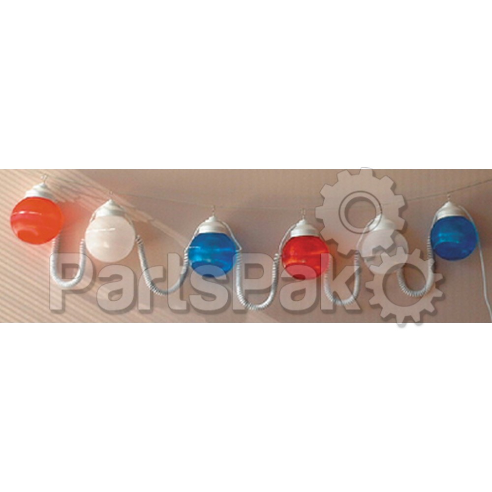 Polymer Products 169900705; Red/ White/ Blue 6 Globe