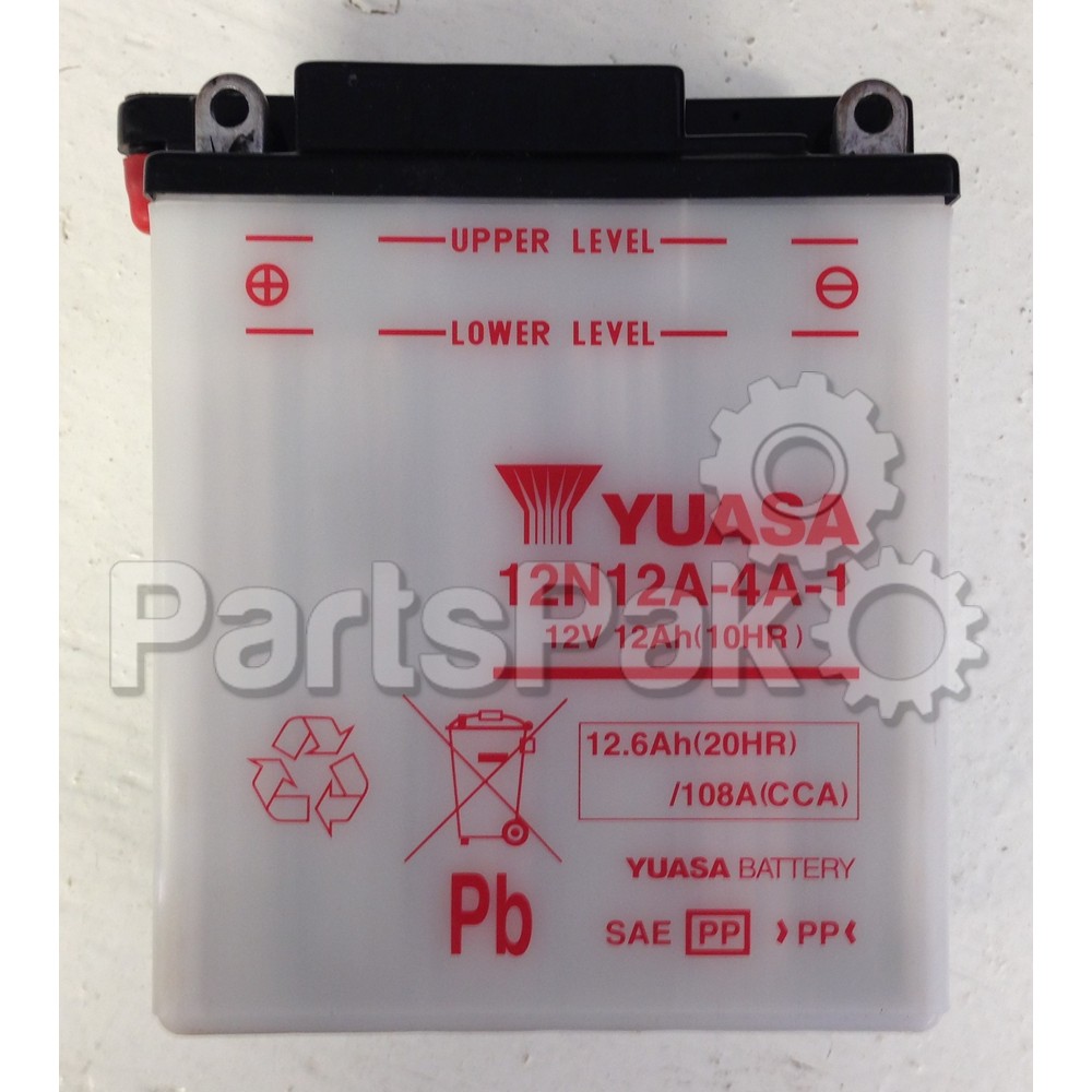 Yamaha 366-82110-60-00 12N12A-4A-1 Yuasa Battery (Not Filled With Acid); New # 12N-12A4A-1Y-00