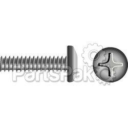 SeaChoice 01378; M8-1.25X60 Phillips Head Pan Machine Screw Stainless Steel 10/ B