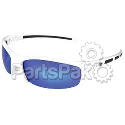 Yachters Choice 41383; Snook White Frame Blue Mirror Sunglasses