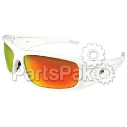 Yachters Choice 43073; Striper White Frame Red Mirror Sunglasses
