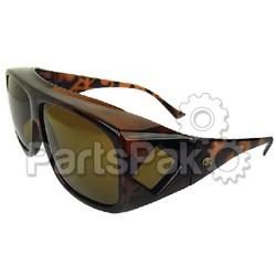 Yachters Choice 45034; Over-The-Top Tort Frame Brown Large Sunglasses
