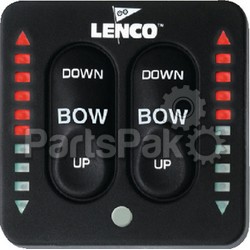 Lenco 15171001; Led Switch Kit-Dual Actuator; LNS-622-15171001