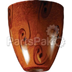 Manufacturers Select 2089BND; Glass-Brown Swirl Blown