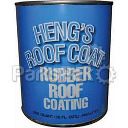 Hengs 46032; Quart Rubber Roof Coating White (Dehco)