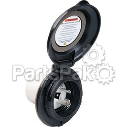 Parkpower By Marinco (Actuant Electrical) 304ELBRVBLK; 30 Amp Contoured Power Inlet Black; LNS-679-304ELBRVBLK