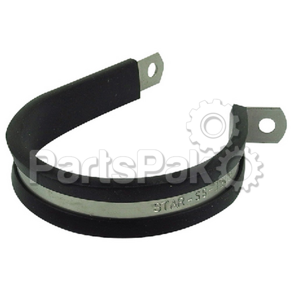 SeaChoice 23201; Stainless Steel Cable Clamp 1/4 Epdm Cushion